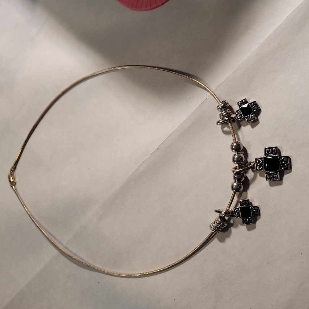 Women's Vintage Chocker Necklace 925 Italy